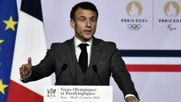 标题法国马克龙总统：我们要求俄罗斯在奥运会期间停火